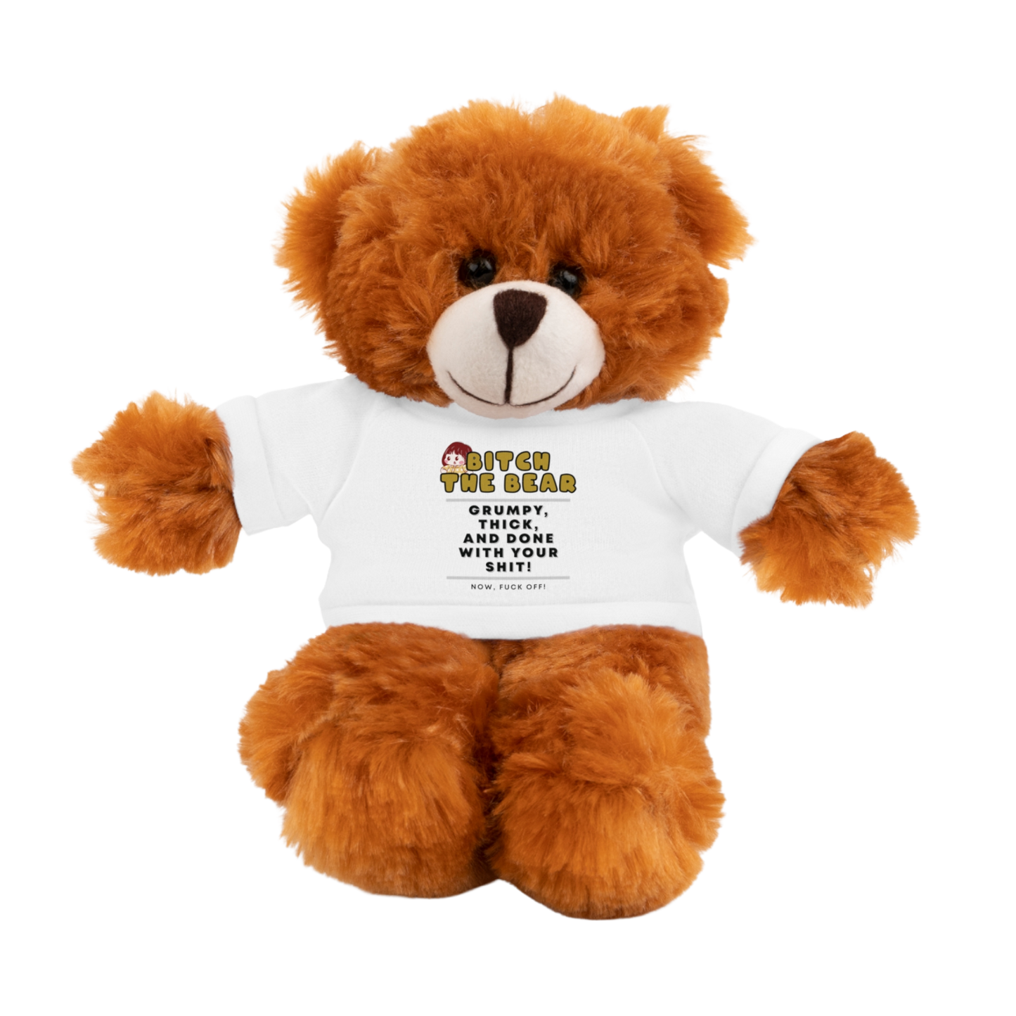 Bitch the Bear plush – grumpy sarcastic collectible plushie with adult humor