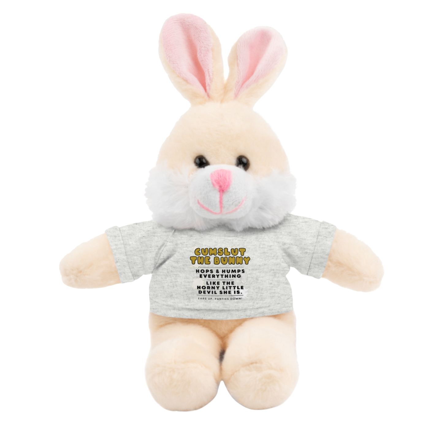 Cumslut The Bunny Plushie | NSFW Adult Plush Toy with Her Legs Open