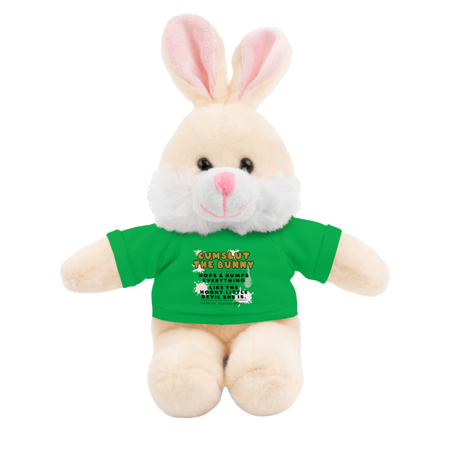 Cumslut The Bunny Plushie | NSFW Adult Plush Toy with Her Legs Open
