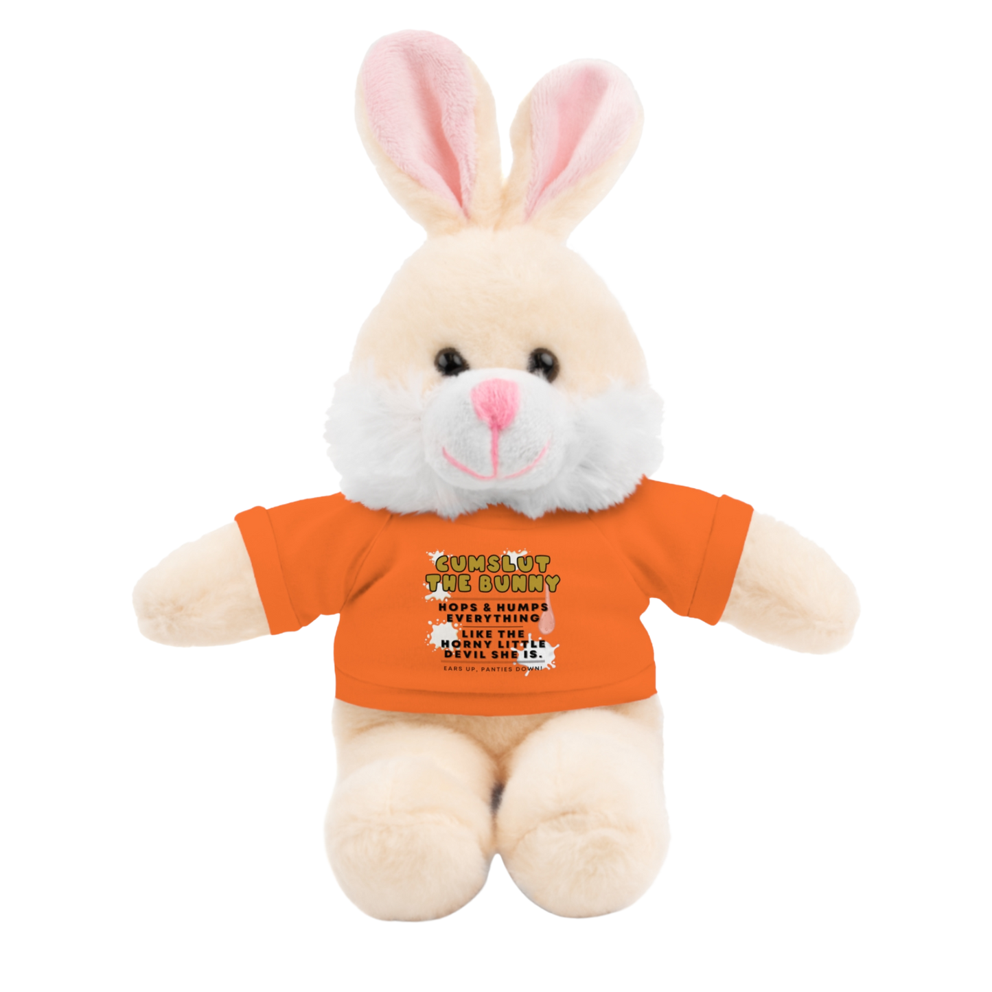 Cumslut The Bunny Plushie | NSFW Adult Plush Toy with Her Legs Open