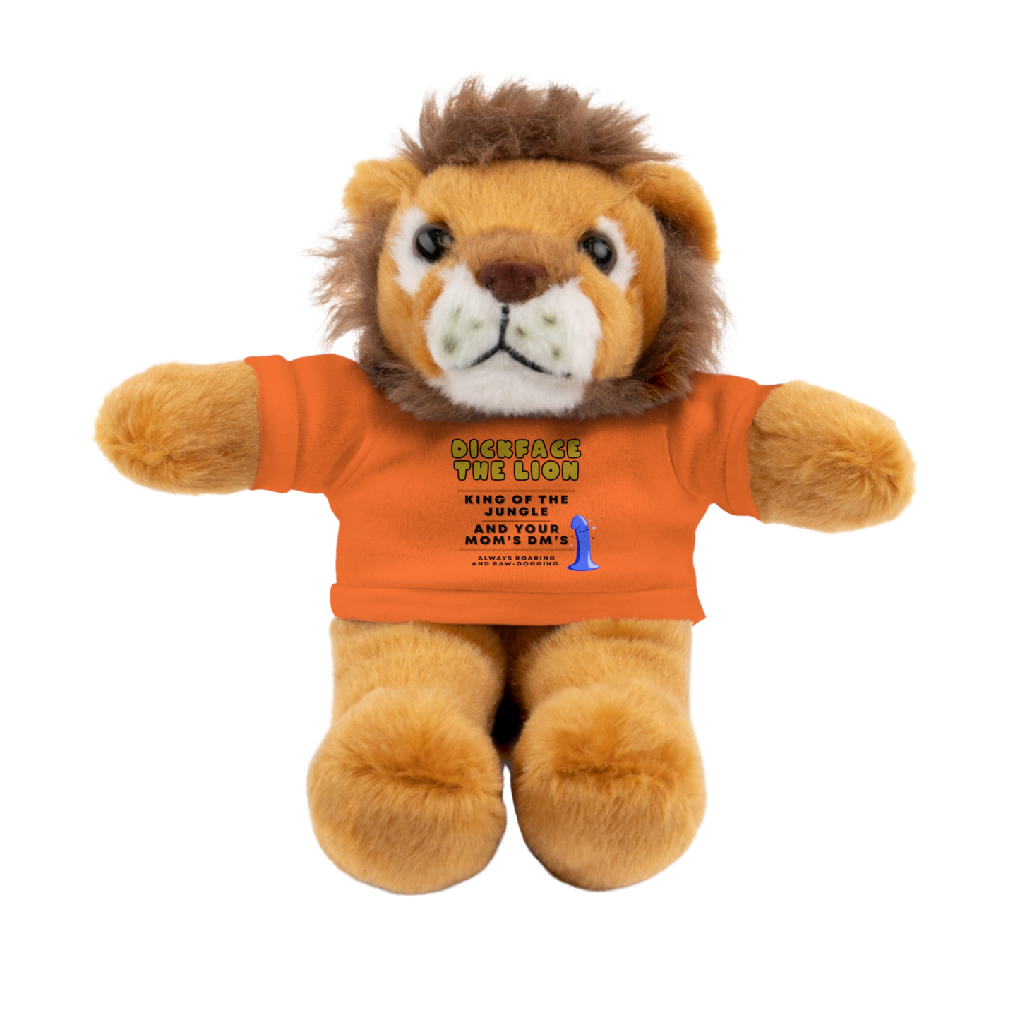 Plush lion with rude personality for adults