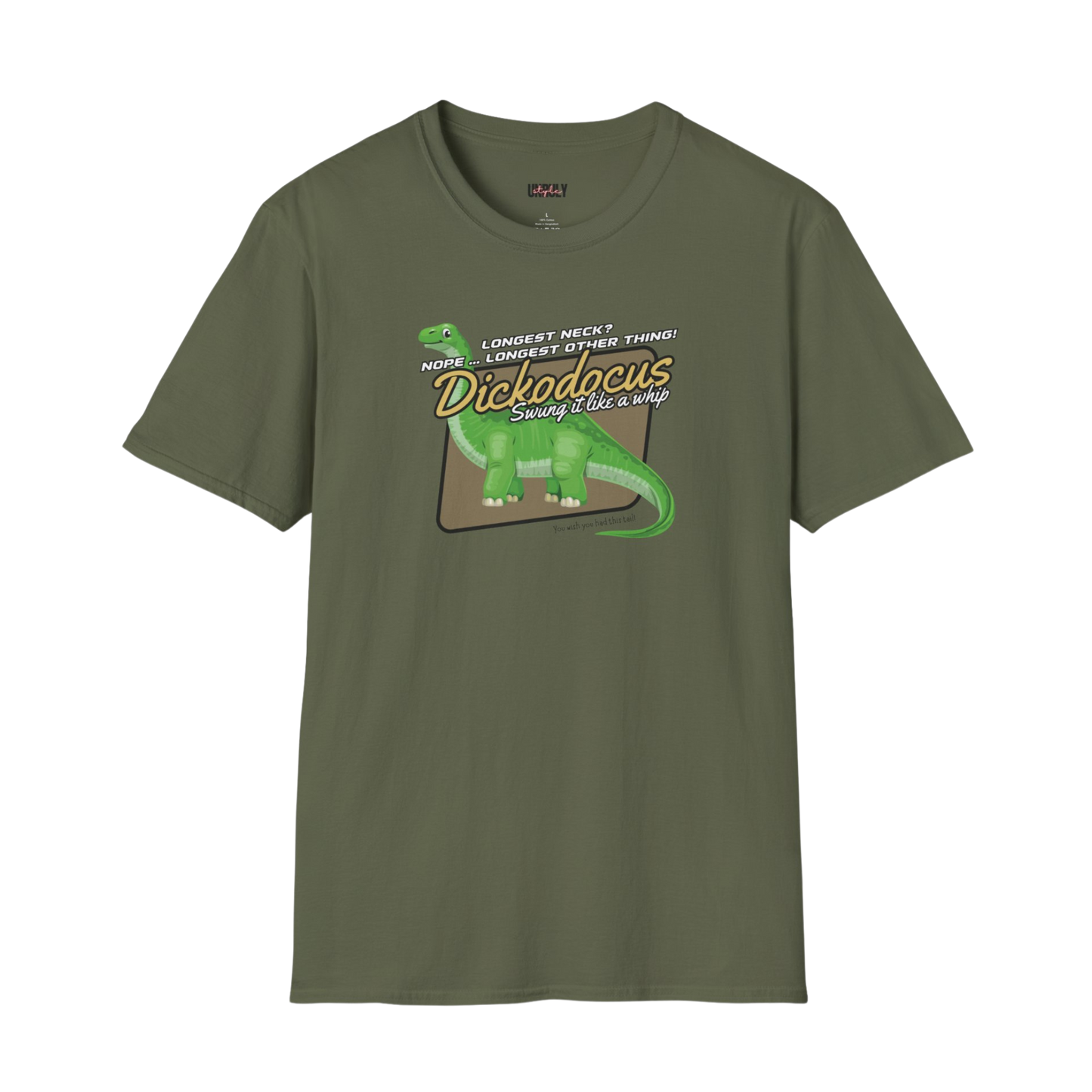 Funny NSFW gag gift t-shirt naughty dinosaur humor