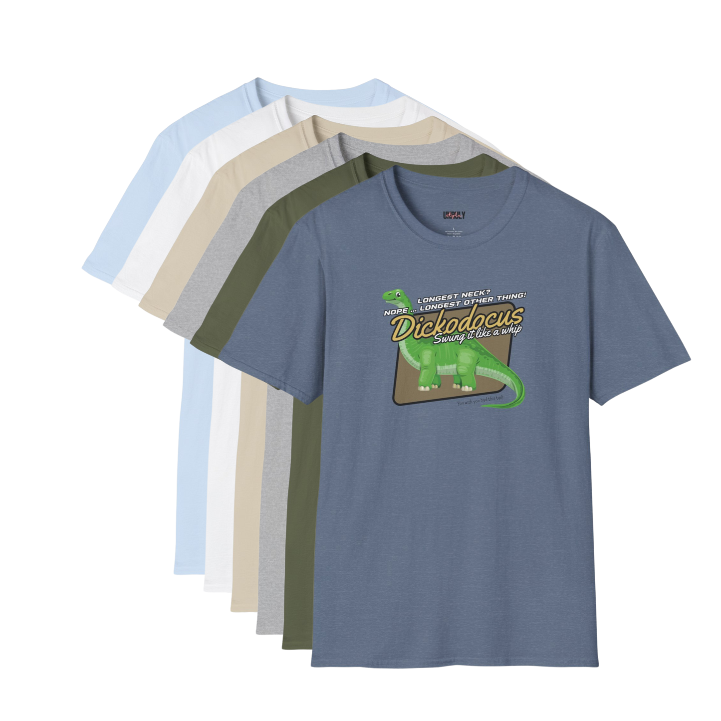 Dickodocus t-shirt funny naughty NSFW dinosaur graphic tee