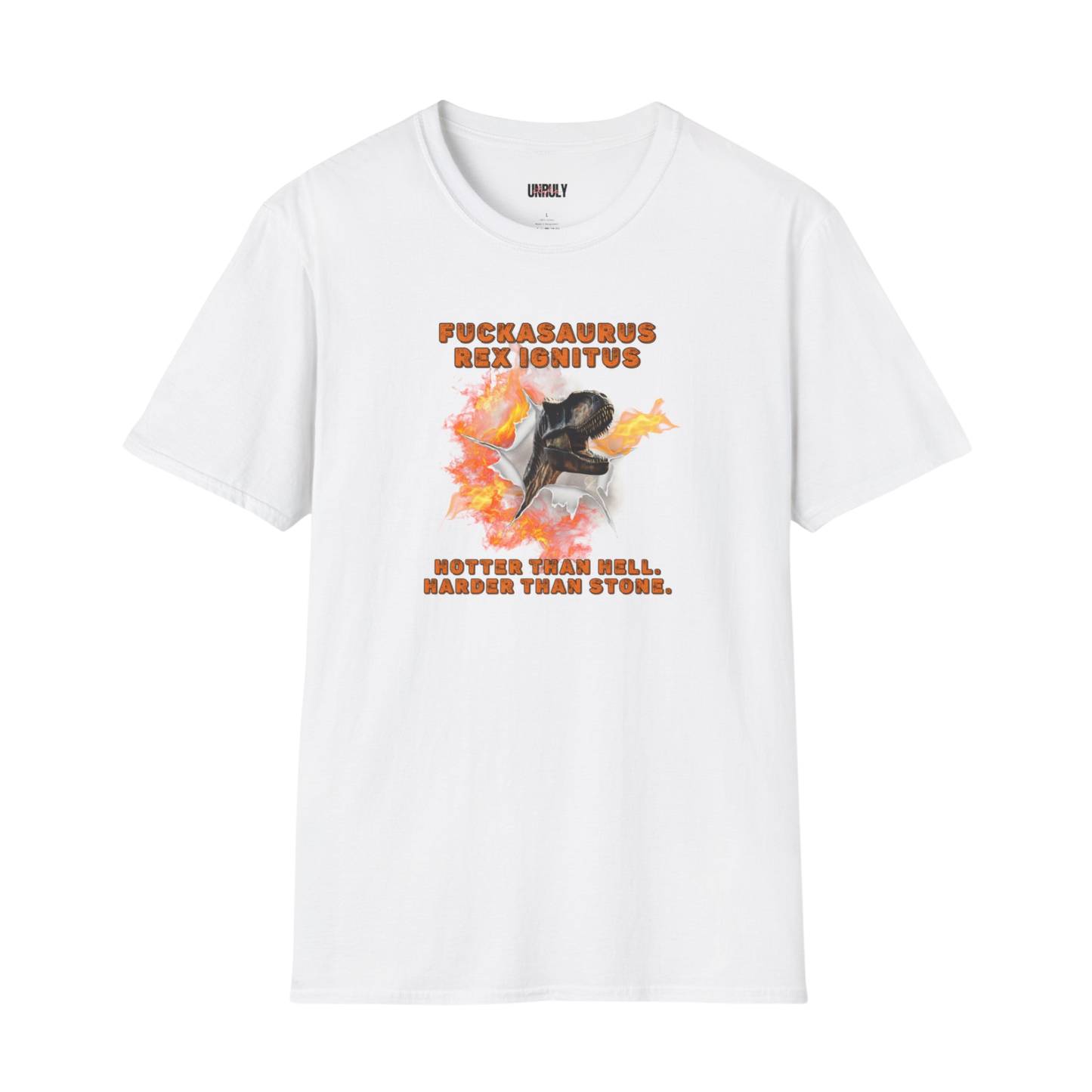 Hot horny dino graphic t-shirt dirty adult humor