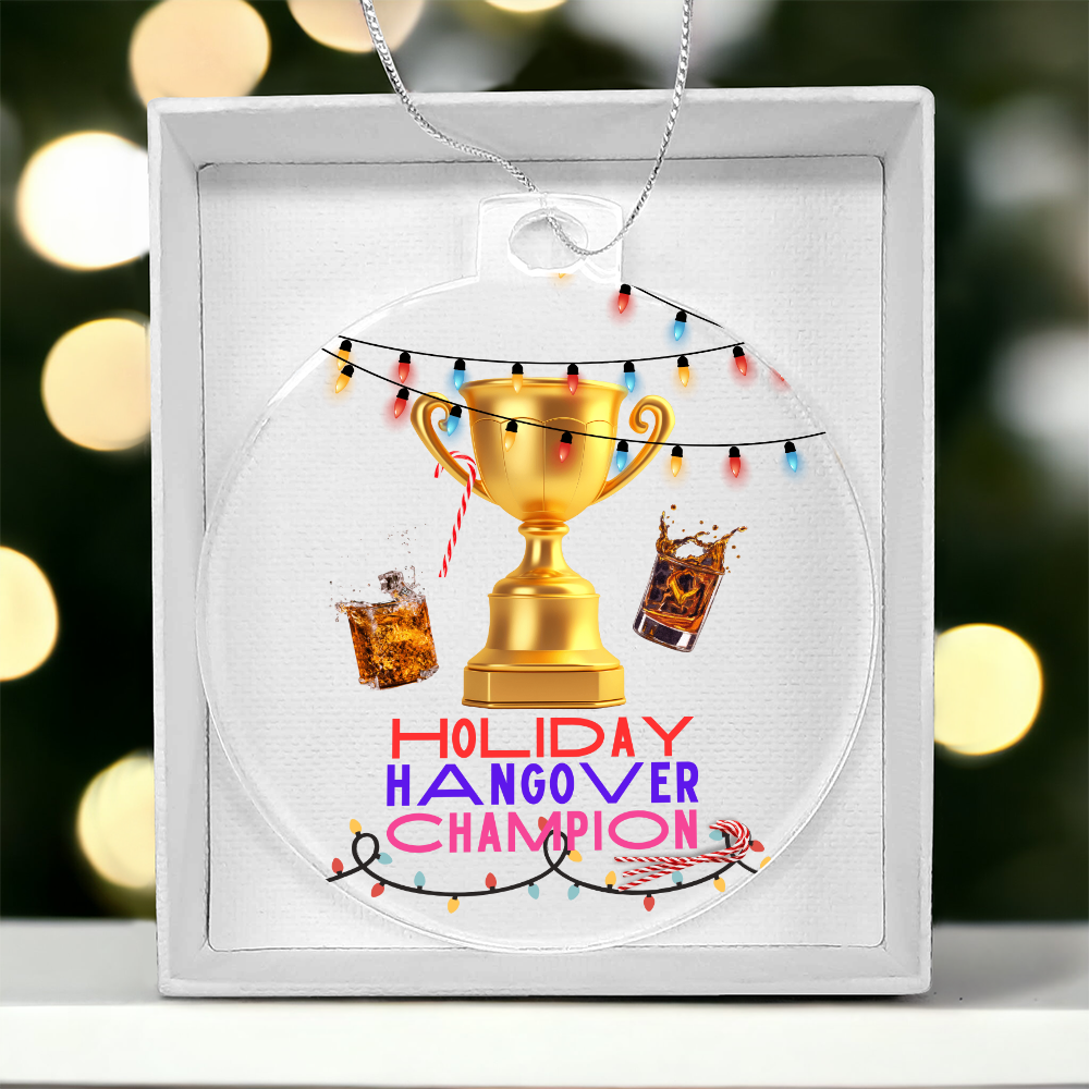 Dirty stocking stuffer ornament for adults who drink