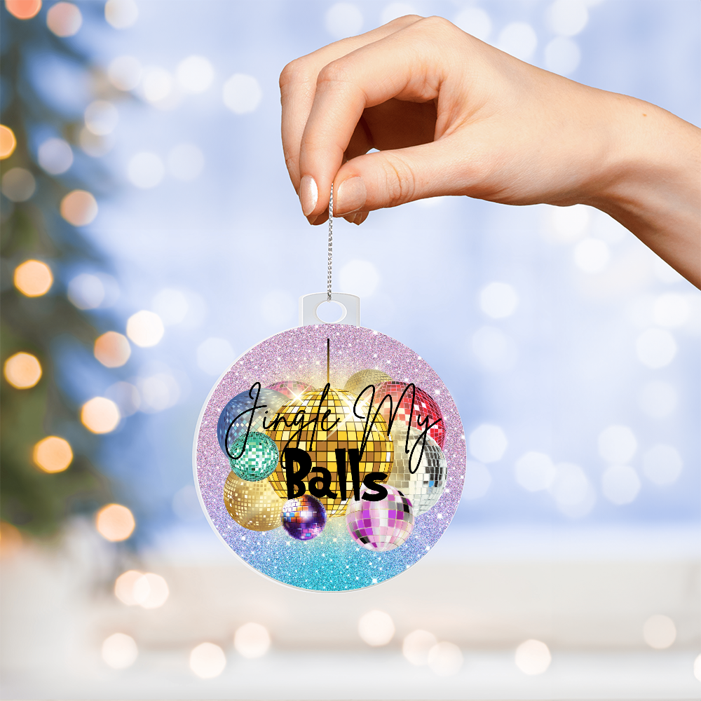 Naughty disco ball Christmas ornament adult gag gift