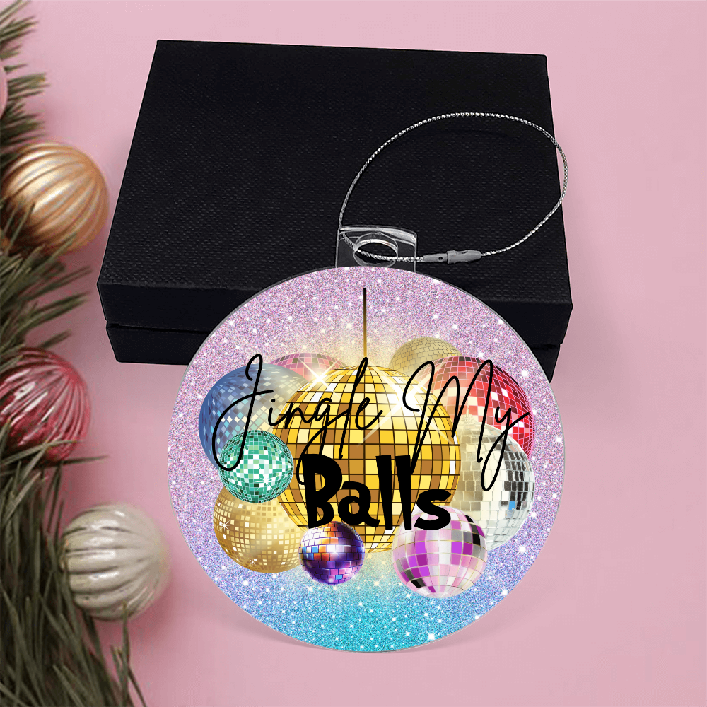 Inappropriate holiday acrylic ornament sarcastic décor