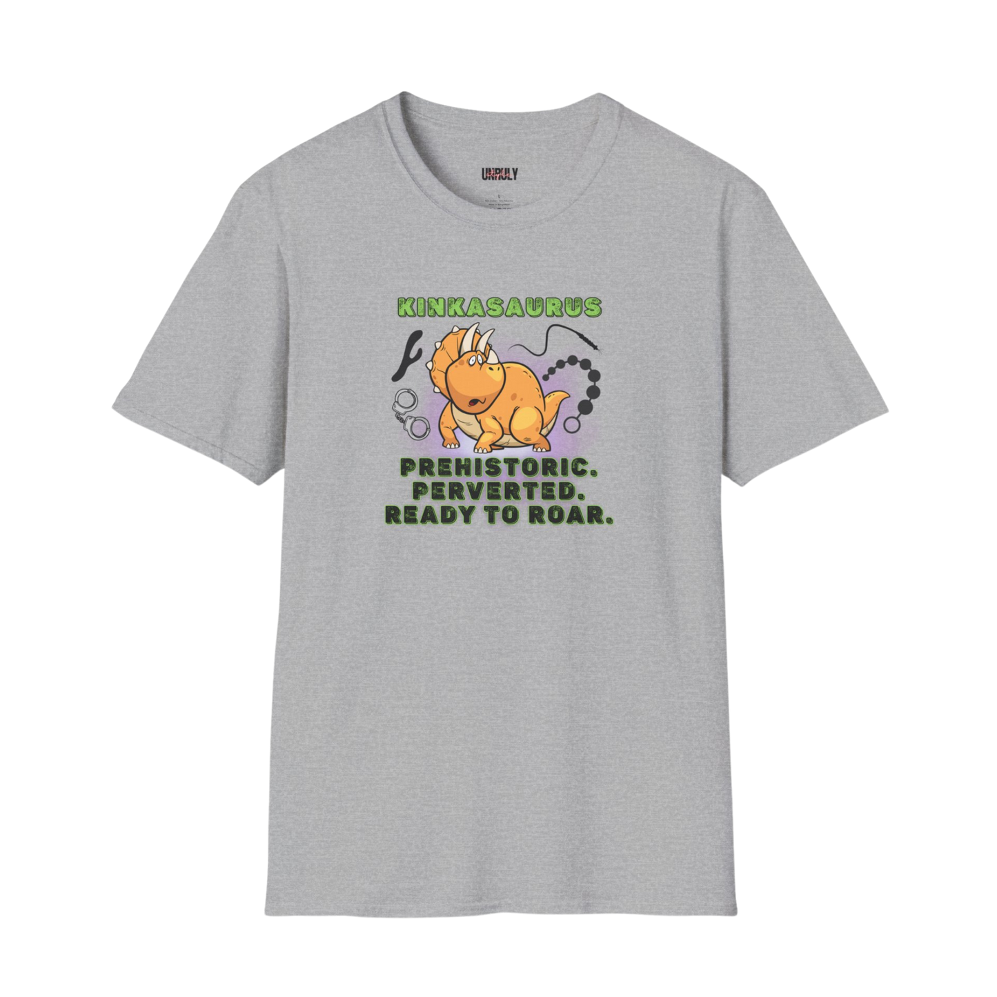 Dirty gag gift inappropriate Jurassic Pork tee