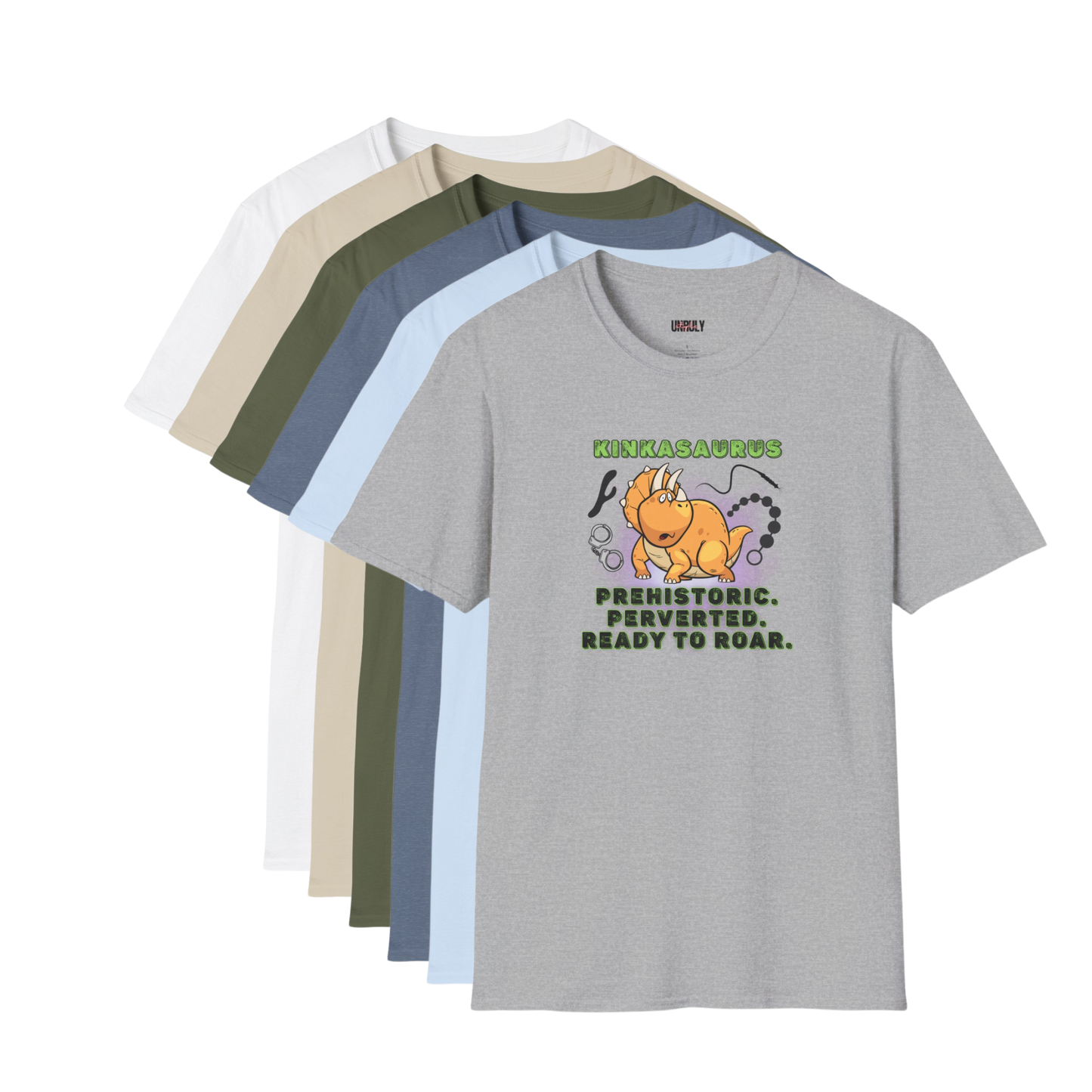 Kinkasaurus Tee funny naughty dinosaur shirt