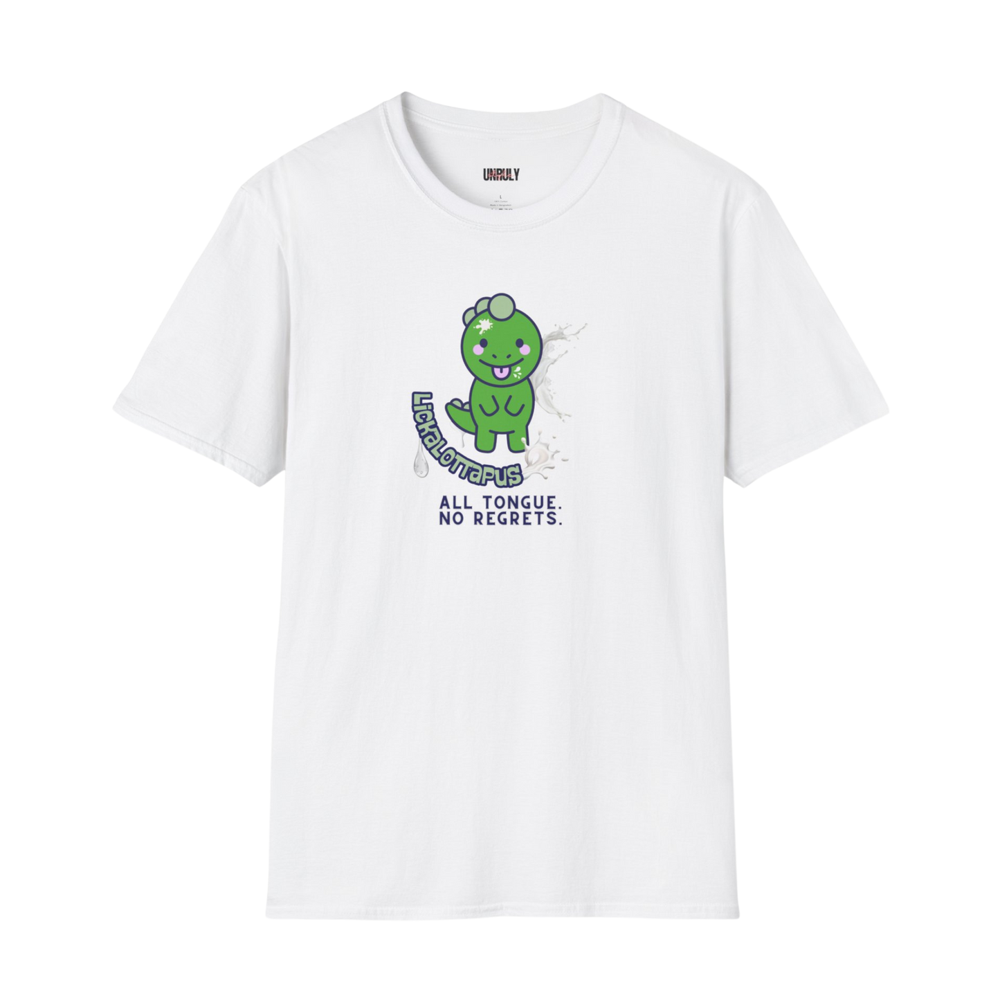 Funny inappropriate t-shirt from Jurassic Pork: The Extinct Kink Collection