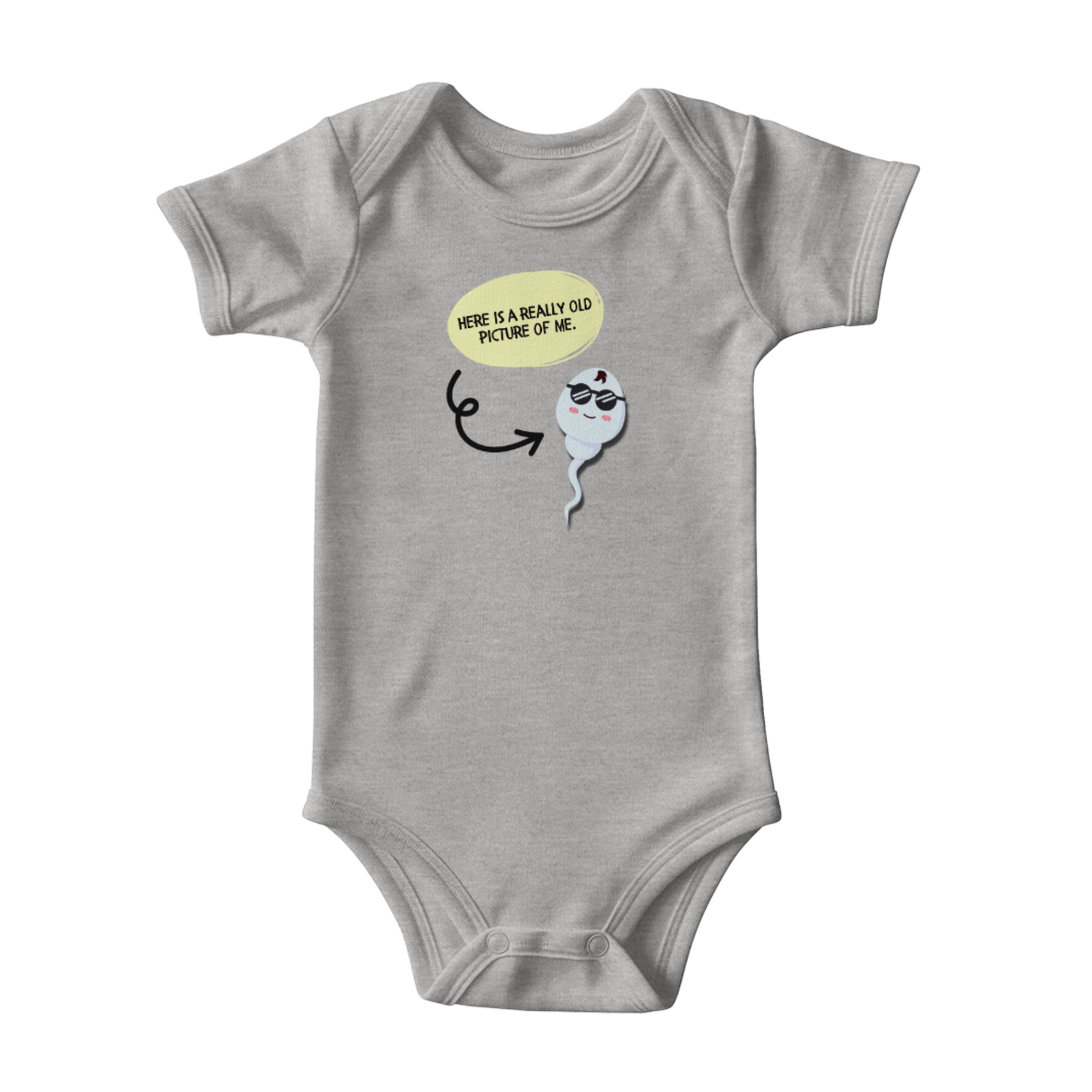 Brutally honest baby shower gift sperm joke outfit
