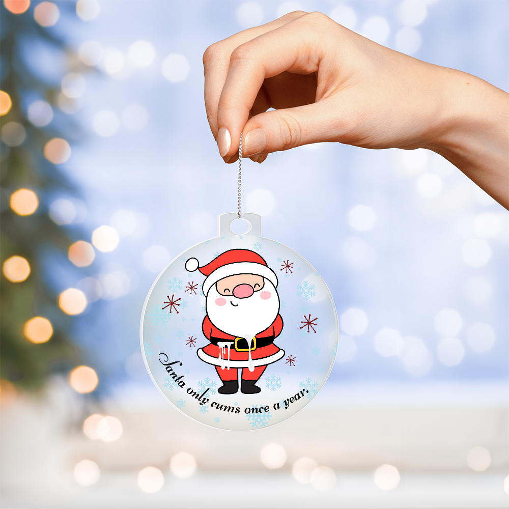 Naughty inappropriate Christmas ornament gag gift for adults
