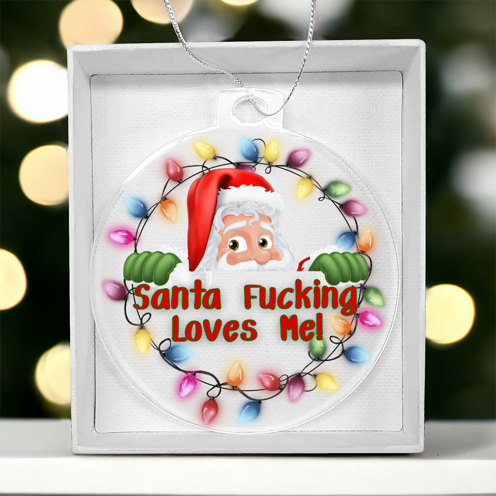Funny inappropriate holiday ornament stocking stuffer