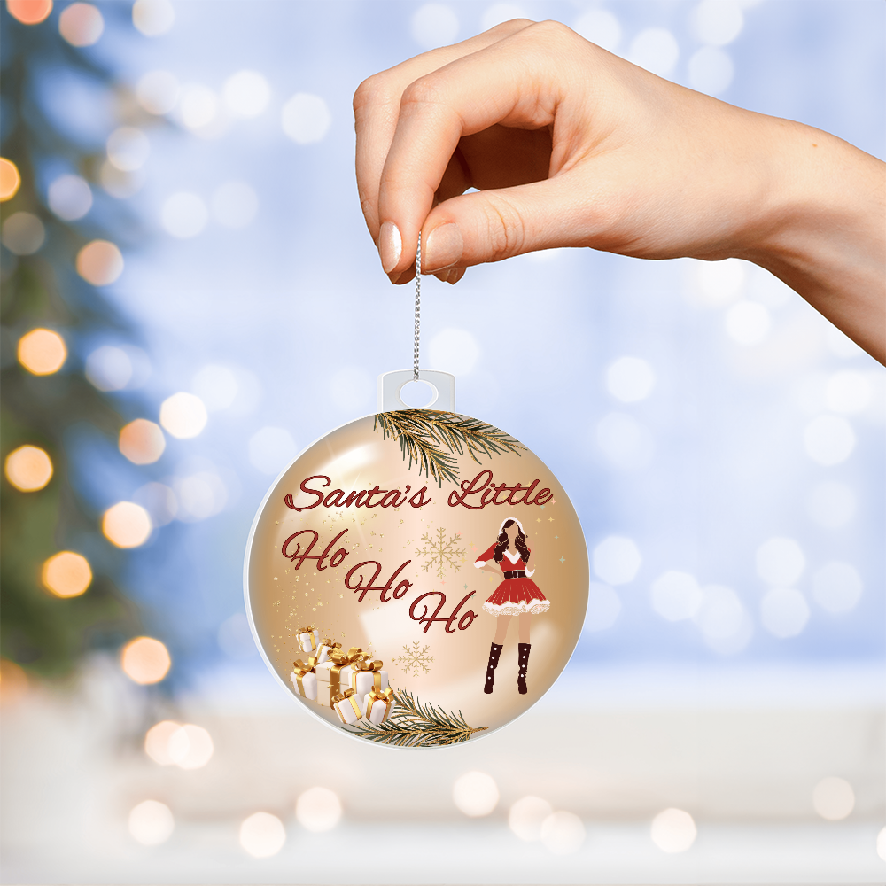 Dirty adult-themed Christmas décor featuring sexy Santa outfit