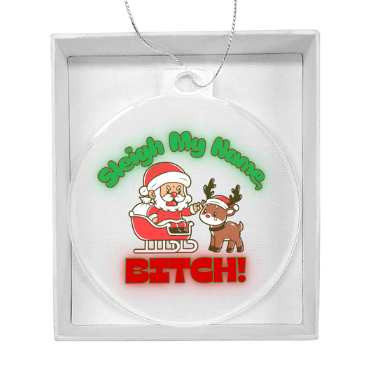 Funny acrylic ornament by Unruly Style – The Inappropriate Gift Company
