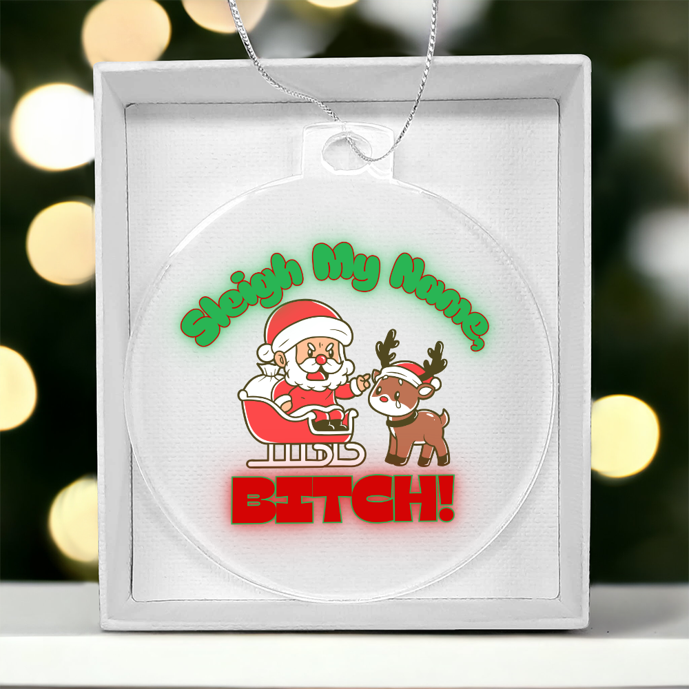 Inappropriate Santa ornament – hilarious adult Christmas decor