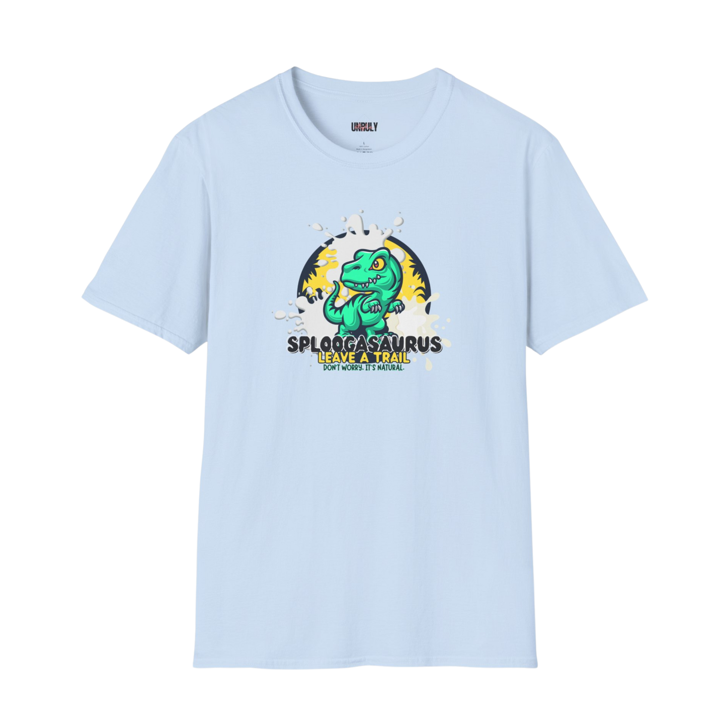 Offensive adult novelty shirt – funny inappropriate dinosaur graphic