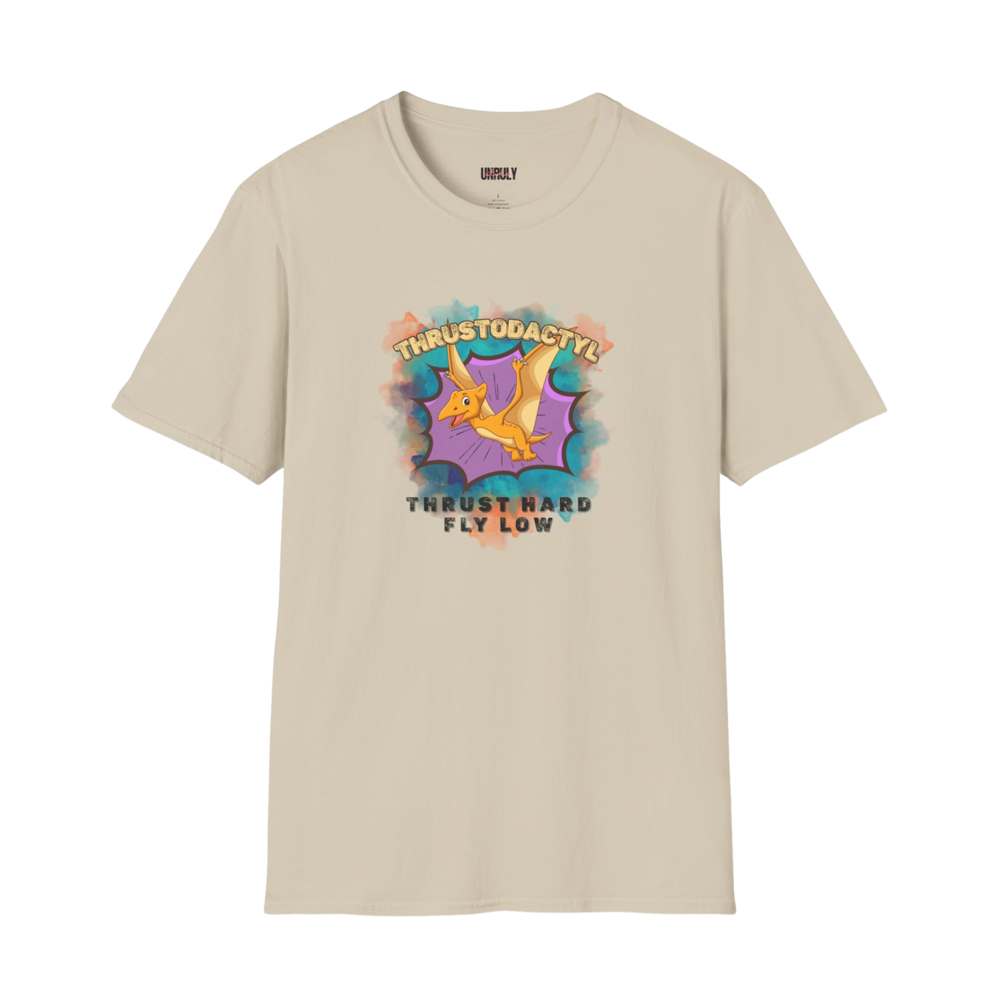 Inappropriate novelty tee Thrustodactyl wings spread
