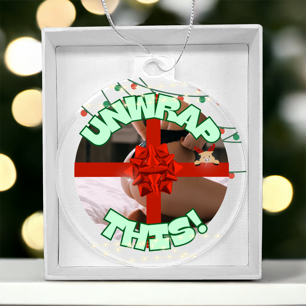 Funny innapropriate stocking stuffer gag gift ornament for adults