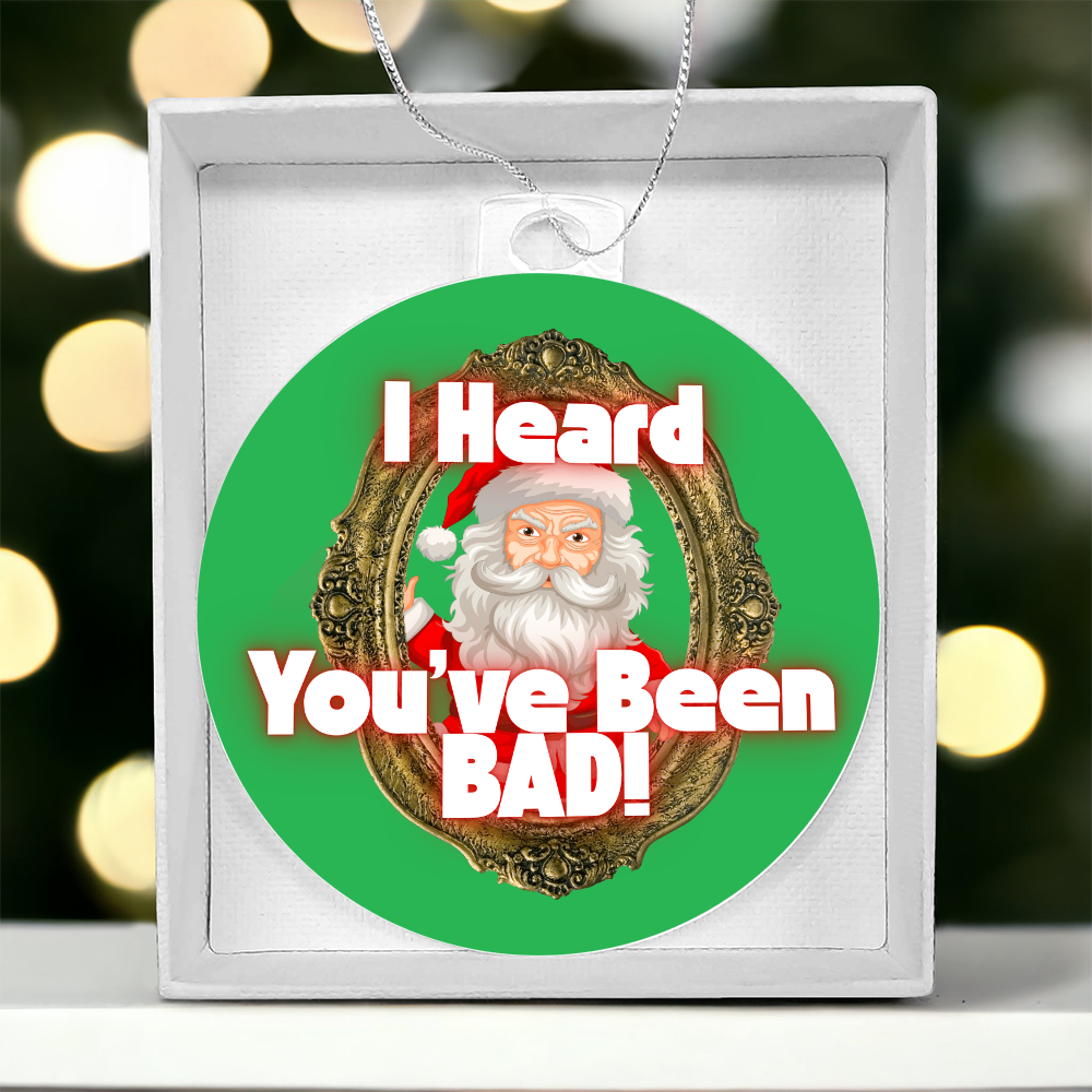 Dark humor inappropriate Christmas ornament for adults