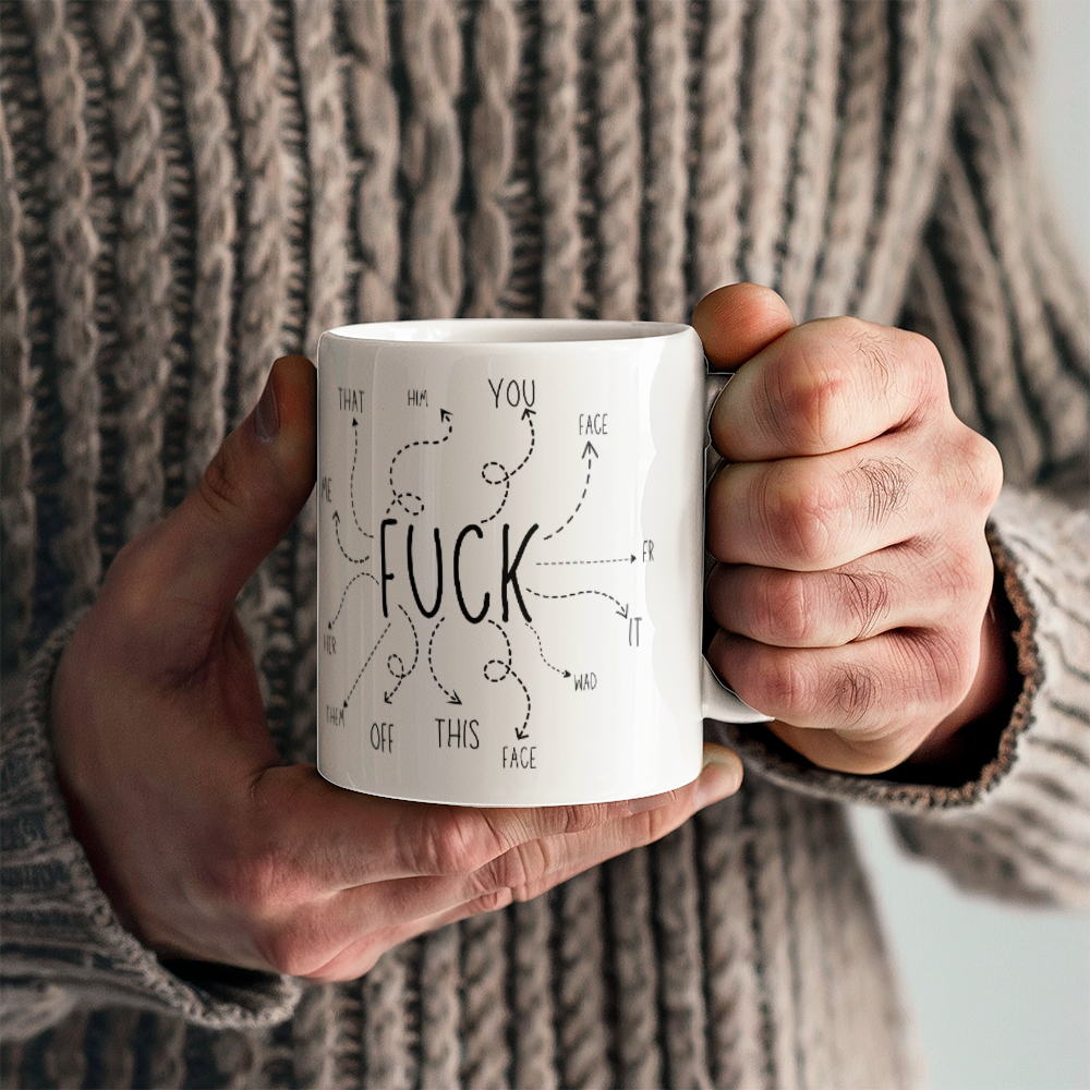 "F" What Mug (White)