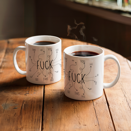 "F" What Mug (White)