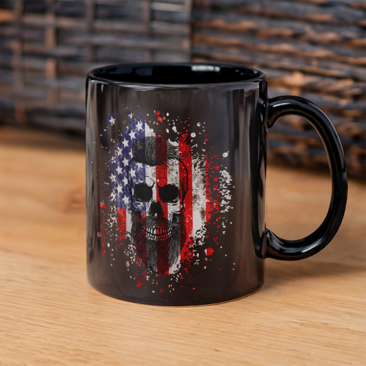 American Skeleton Mug (Black)