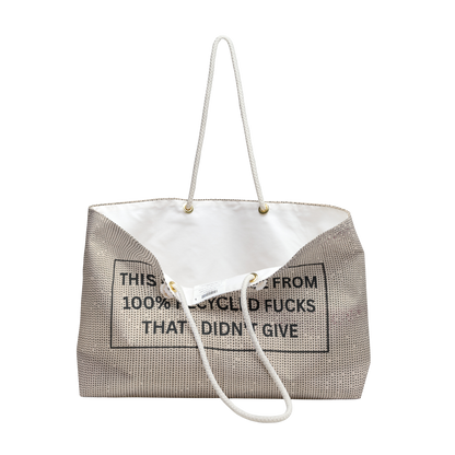 100% No Fucks Given tote bag front view