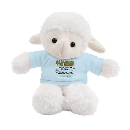 Filthy Feral Collection plush – Asslicker the Sheep inappropriate toy Light Blue