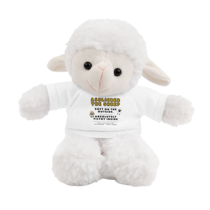 Filthy Feral Collection plush – Asslicker the Sheep inappropriate toy White