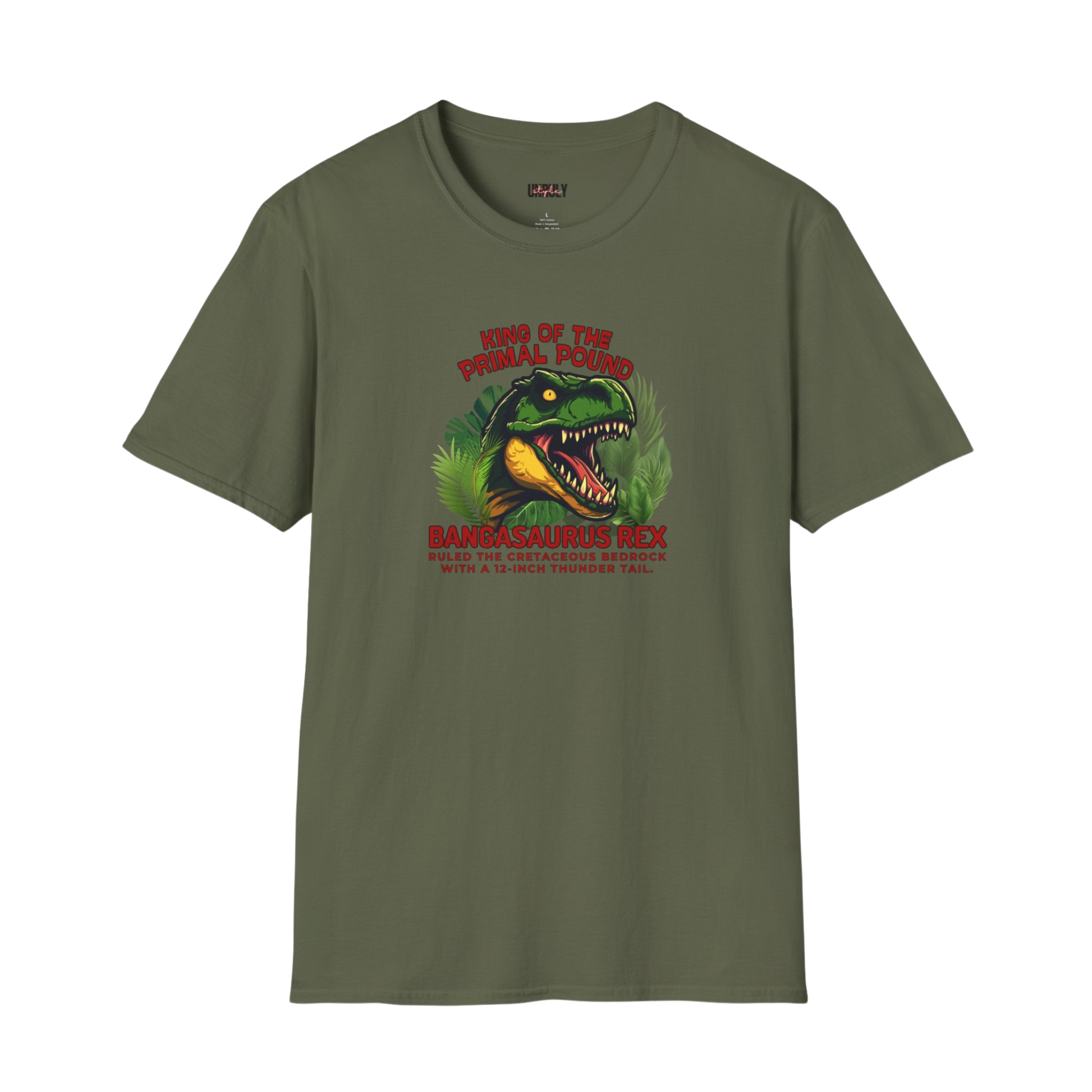 Dirty humor dinosaur graphic shirt