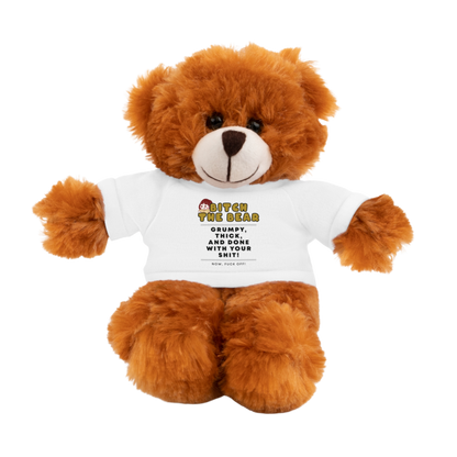 Bitch the Bear plush – grumpy sarcastic collectible plushie with adult humor