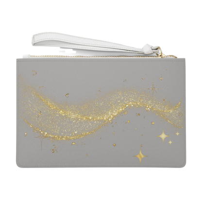 Boss Bitch Sparkle Heart – Bold Vegan Leather Clutch/Accessory Bag