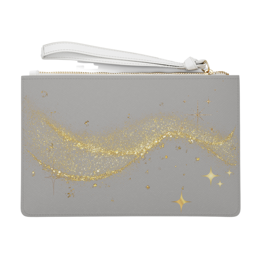 Boss Bitch Sparkle Heart – Bold Vegan Leather Clutch/Accessory Bag