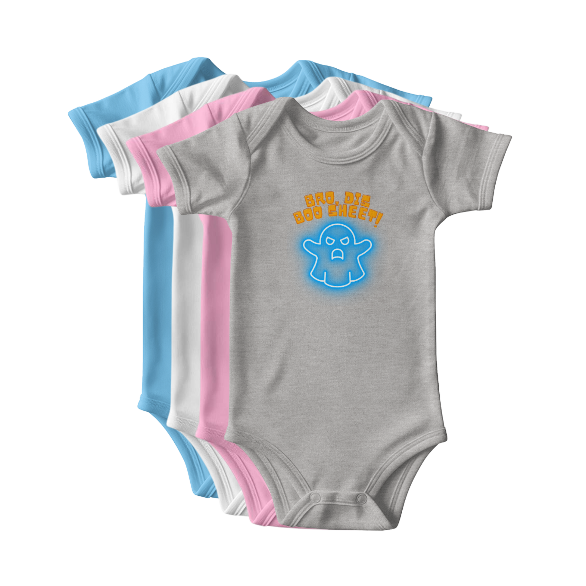 Funny baby bodysuit Bro Dis Boo Sheet sarcastic Halloween outfit