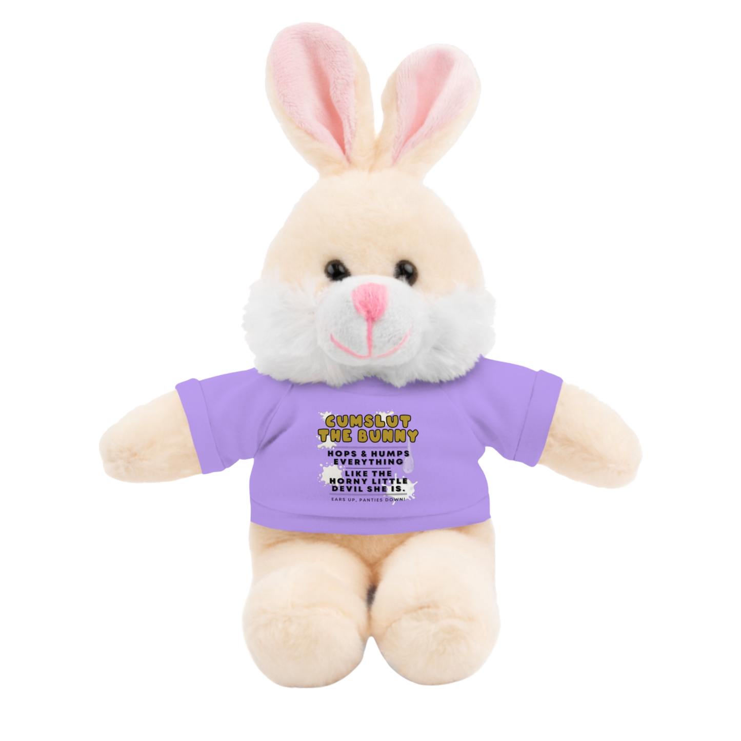 Cumslut The Bunny Plushie | NSFW Adult Plush Toy with Her Legs Open