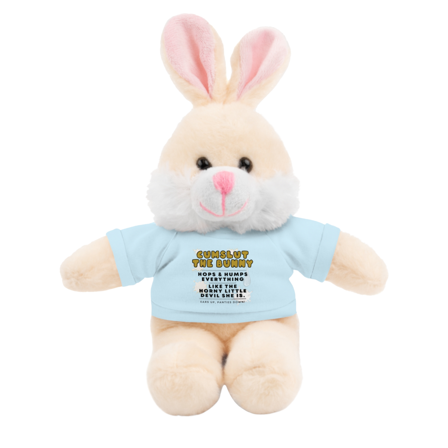 Cumslut The Bunny Plushie | NSFW Adult Plush Toy with Her Legs Open