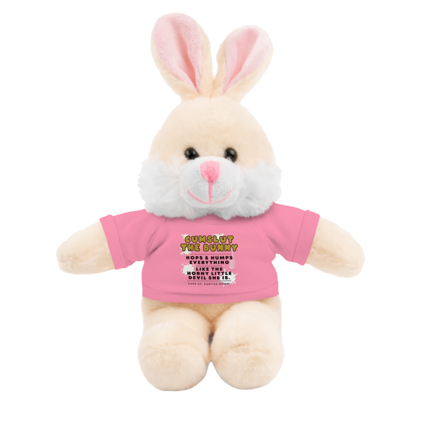 Cumslut The Bunny Plushie | NSFW Adult Plush Toy with Her Legs Open