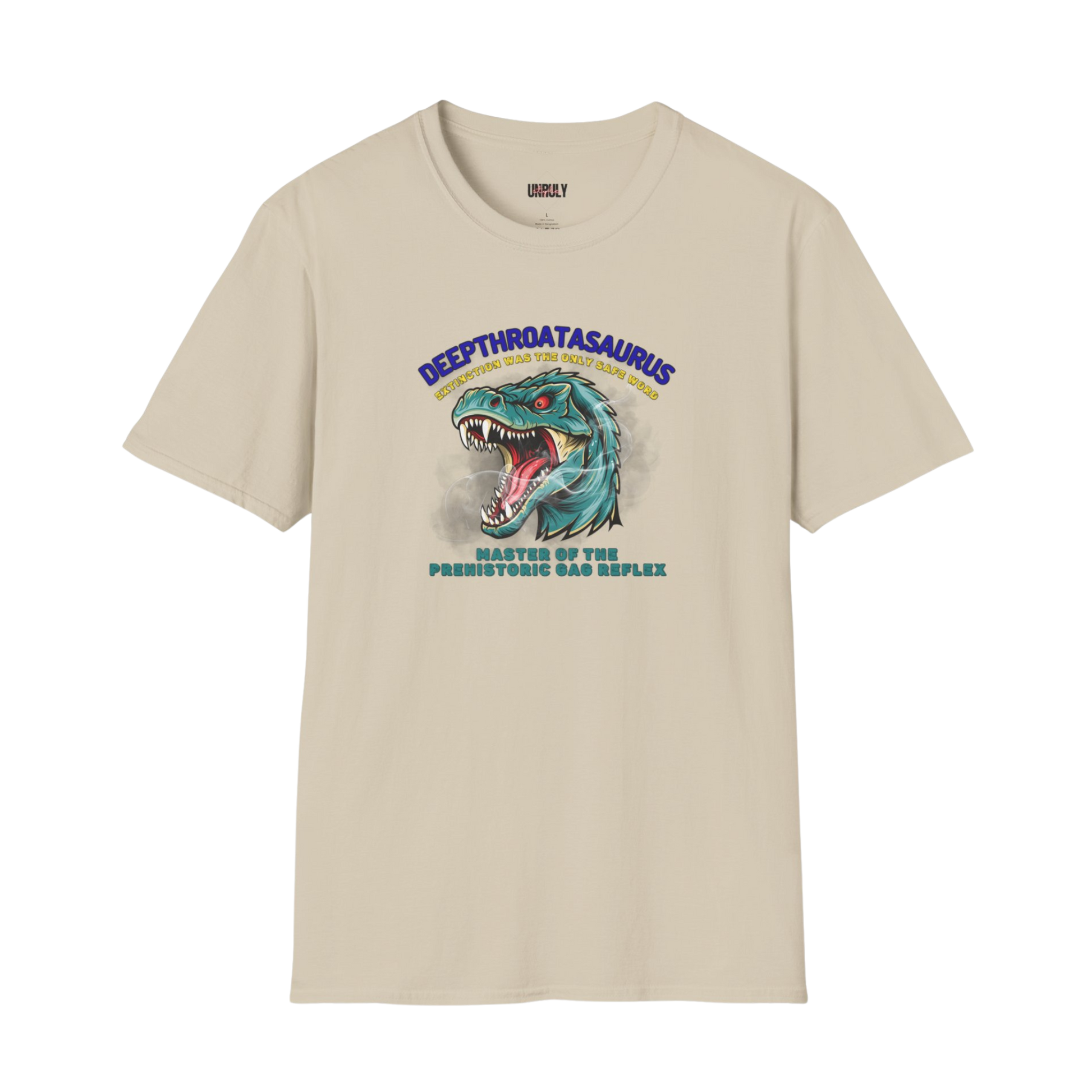 Funny prehistoric NSFW dinosaur graphic shirt