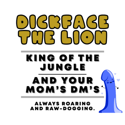 Offensive plush lion gift for inappropriate humor
