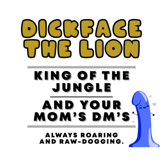 Offensive plush lion gift for inappropriate humor