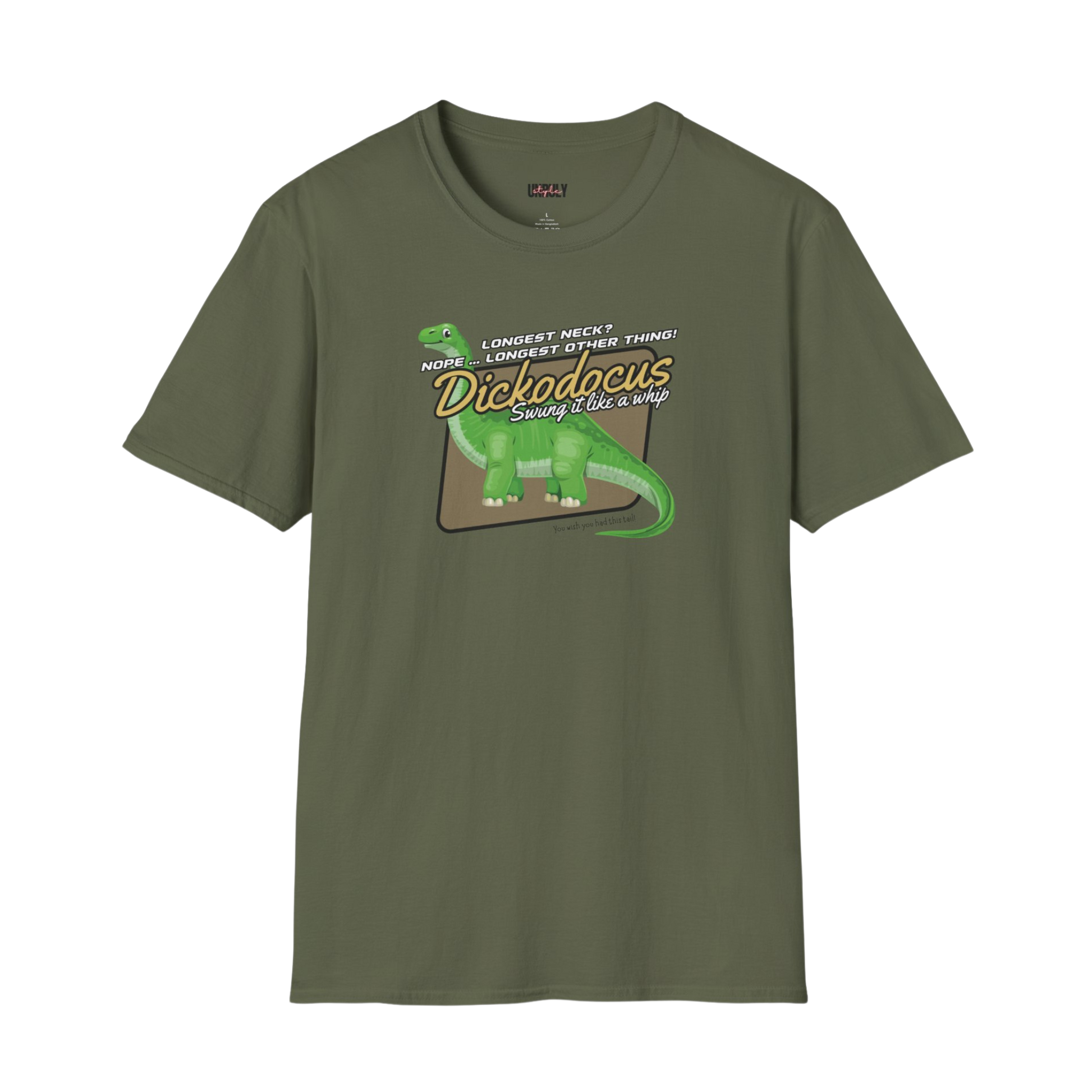 Funny NSFW gag gift t-shirt naughty dinosaur humor