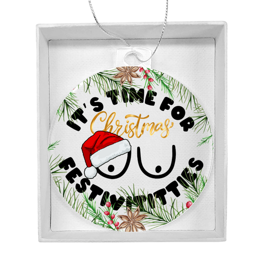 Naughty Christmas ornament gift idea for adults