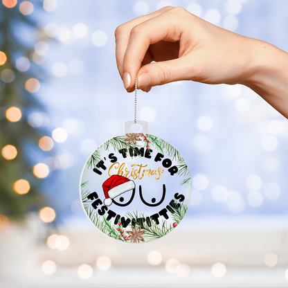 Funny inappropriate Christmas tree decoration