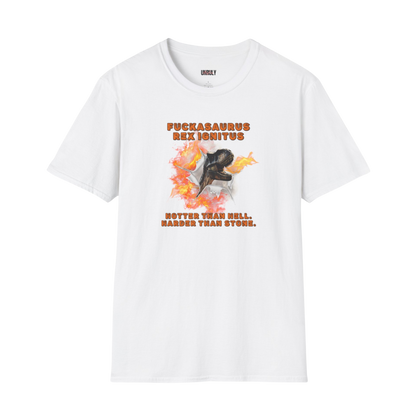 Hot horny dino graphic t-shirt dirty adult humor