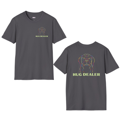 Hug Dealer Shirt in the Color Charcoal