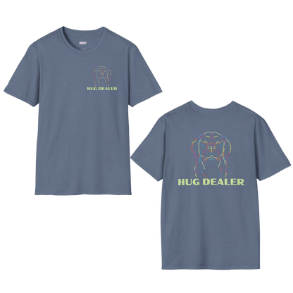 Hug Dealer Shirt in the Color Heather Indigo
