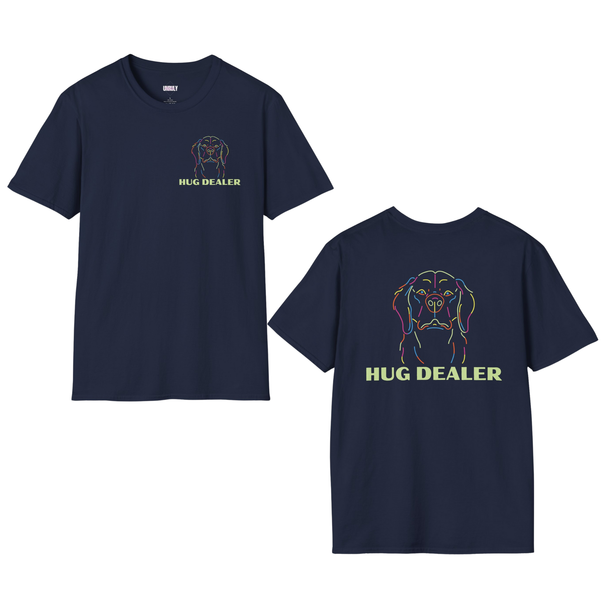 Hug Dealer Shirt in the Color Navy