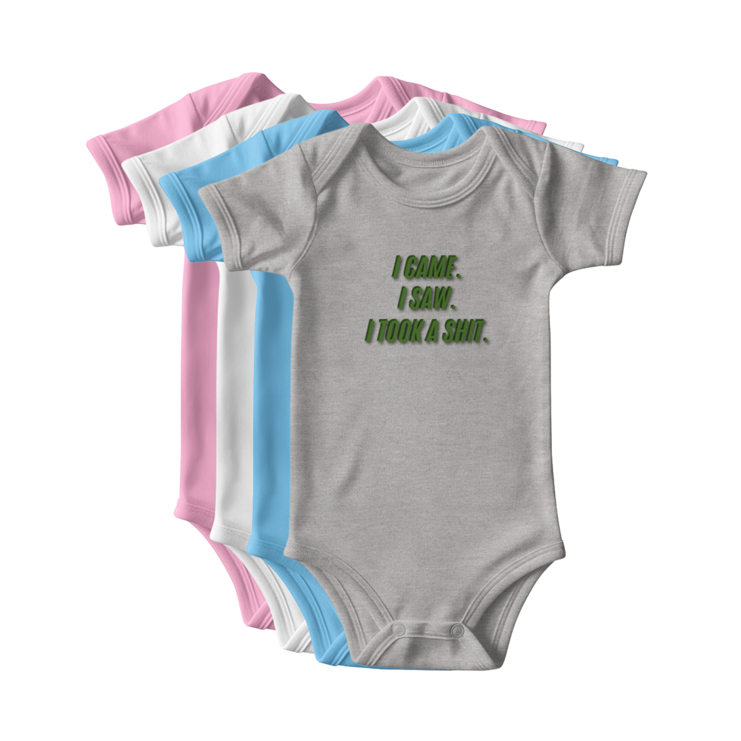I Took A Shit funny baby bodysuit Tiny Threads