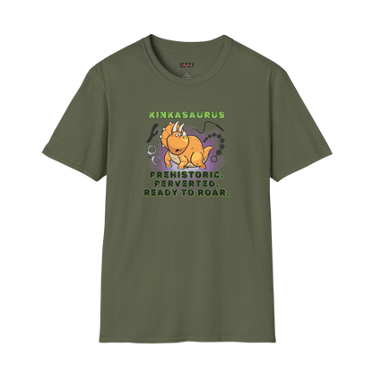 Kinkasaurus tee with sex toy design funny dirty shirt